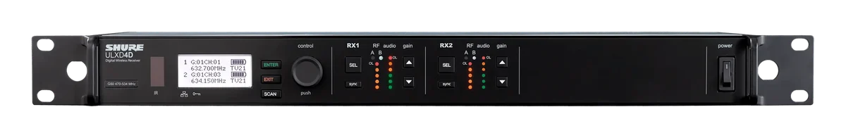 Shure ULXD4D dual-channel receiver